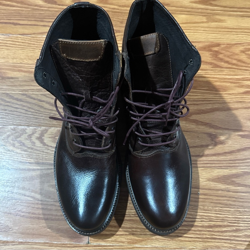 Johnston & Murphy Rich Brown Leather Boots